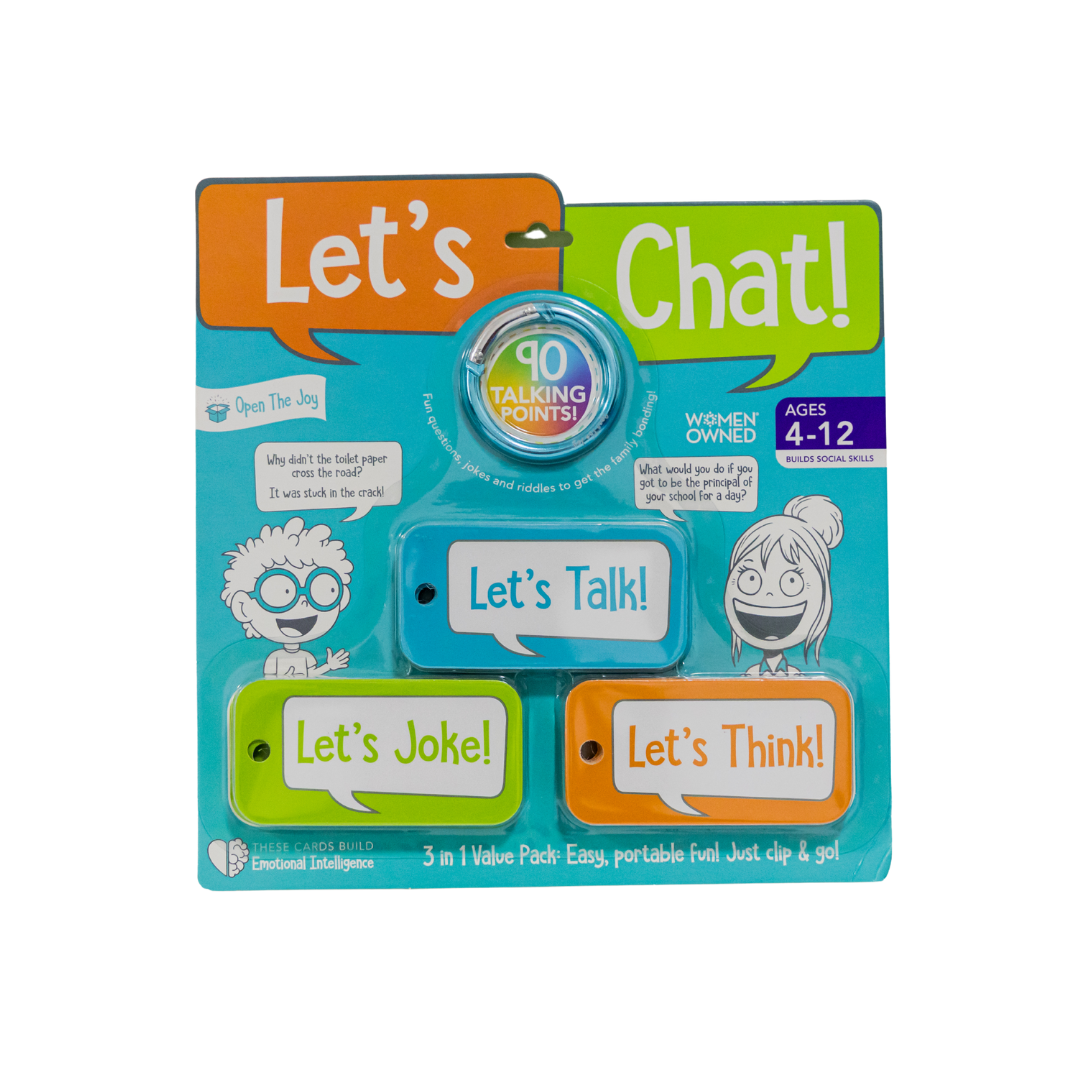 Let's Chat 3-in-1 Conversation Starter Cards for Kids