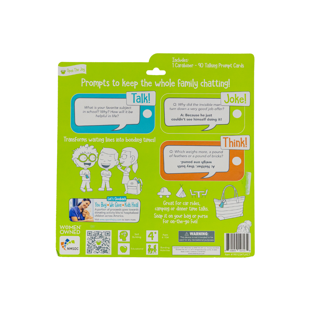 Let's Chat 3-in-1 Conversation Starter Cards for Kids